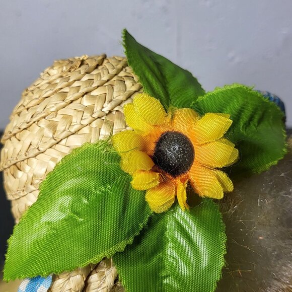 PBC International Duck with Straw Hat Flower Easter Duckling Home NON WORKING - Picture 5 of 9